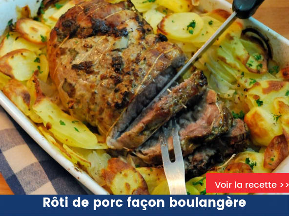 Rôti de porc façon boulangère